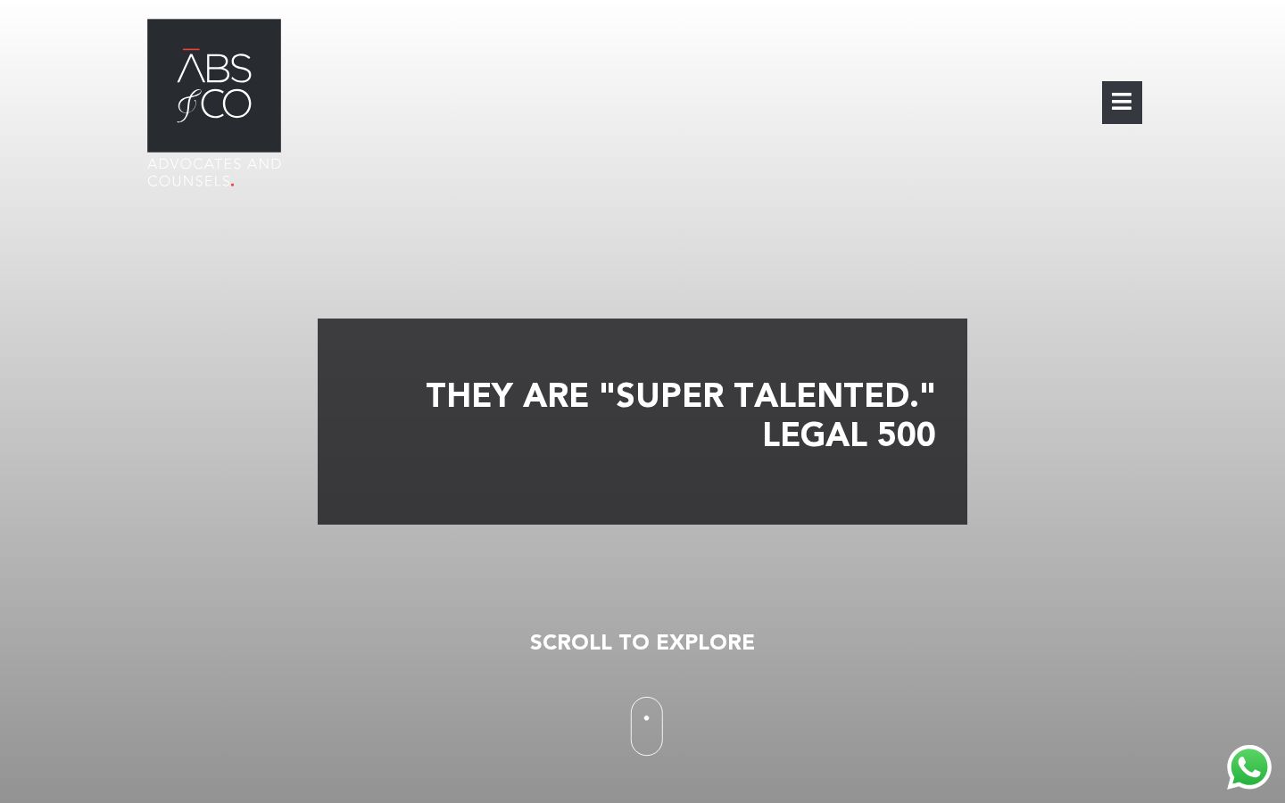 ABS & Co. website homepage preview